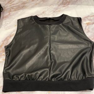 Express faux leather top. SZ m